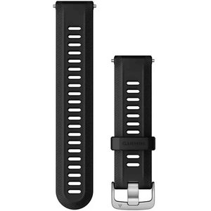 GARMIN Forerunner 955 Black with Silver Silicone Replacement Band