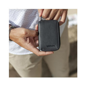 Πορτοφόλι με Μπρελόκ Ανδρικό LOIS με RFID Δερμάτινο Μαύρο 205201-01