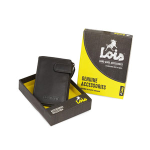 Πορτοφόλι-Θήκη Καρτών Ανδρικό Δερμάτινο Lois 205210-02 Καφέ