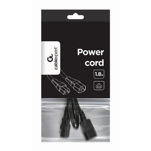 CABLEXPERT POWER CORD C13 TO C14 VDE APPROVED 1,8M