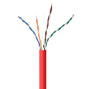 CABLEXPERT CAT5e UTP LAN CABLE (CCA), SOLID, 305M RED