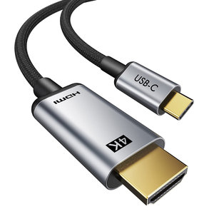 CABLETIME καλώδιο USB-C σε HDMI C160, 4K, gold plated, 5m, μαύρο