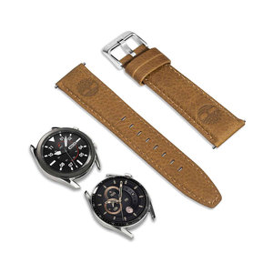 TIMBERLAND Lacandon Brown Leather Smart Strap Replacement for Smartwatches (20 mm)