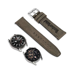 TIMBERLAND Barnesbrook Khaki Leather Smart Strap Replacement for Smartwatches (20 mm)