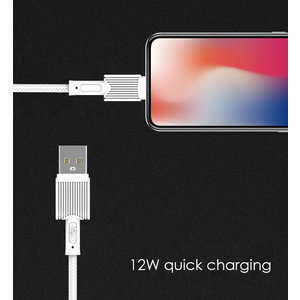 POWERTECH καλώδιο USB σε USB-C eco PTR-0111, 12W 2.4A, 1m, λευκό