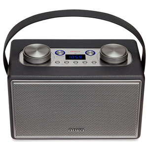 AIWA LEATHERETTE PORTABLE BLUETOOTH SPEAKER RMS 50W WITH MIC/GUITAR INPUT