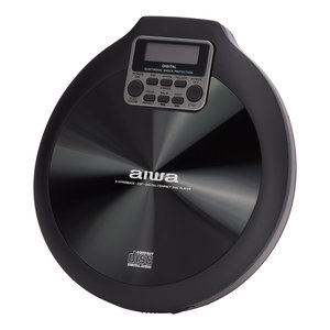 AIWA PORTABLE CD PLAYER WITH EARPHONES BLACK