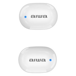AIWA TWS IN-EARPHONES WITH MEMORY FOAM WHITE