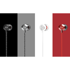 AIWA STEREO 3,5MM IN-EAR WITH REMOTE AND MIC RED