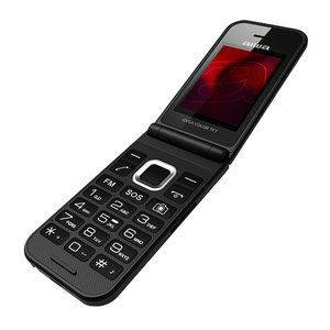 AIWA SLIM BT CLAMSHELL FLIP-STYLE DUAL SIM PHONE BLACK