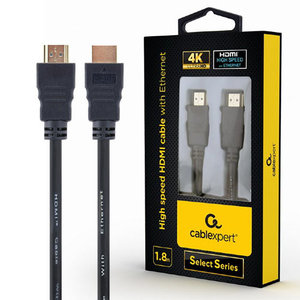 CABLEXPERT 4K HIGH SPEED HDMI CABLE WITH ETHERNET 'SELECT SERIES' 1,8M