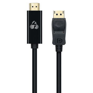 POWERTECH καλώδιο DisplayPort σε HDMI CAB-DP059, 1080p, 1.8m, μαύρο