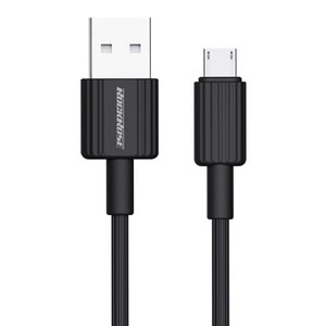 ROCKROSE καλώδιο Micro USB σε USB Arrow AC, 2.4A, 1m, μαύρο