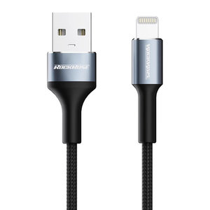 ROCKROSE καλώδιο USB σε Lightning Aspire AL, 2.4A, 1m, μαύρο