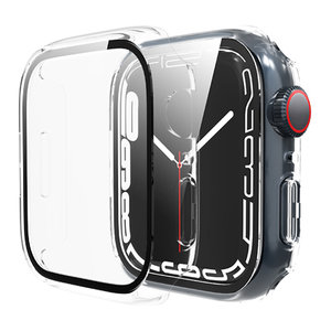 ROCKROSE θήκη & tempered glass Aegean για Apple Watch 7, 45mm, διάφανη