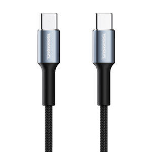 ROCKROSE καλώδιο USB-C σε USB-C Aspire CC, 60W PD, 1m, μαύρο