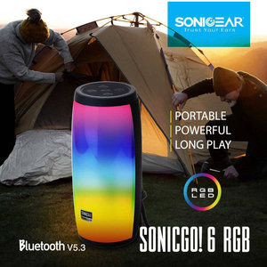 SONIC GEAR BT5.3 RGB PORTABLE WIRELESS SPEAKER WITH FM SONICGO 6