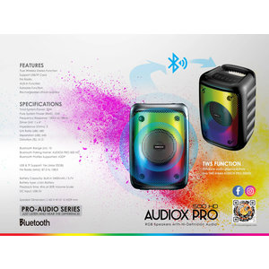 SONIC GEAR RGB SPEAKER WITH HD AUDIO 'AUDIOX PRO 500' RMS 10W
