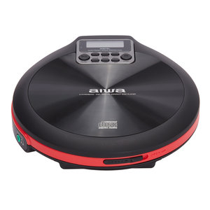 AIWA PORTABLE CD PLAYER WITH EARPHONES RED