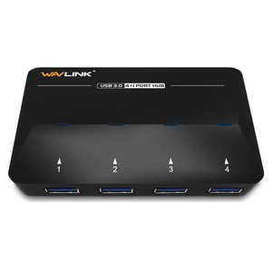 WAVLINK SUPERSPEED USB 3.0 4 PORT HUB WITH EXTRA 2,4A FAST CHARGING PORT