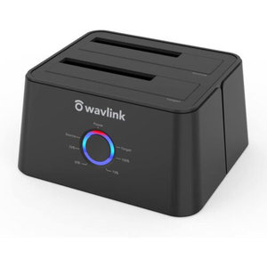 WAVLINK USB3,0 & USB-C HDD DUAL BAY DOCKING STATION WITH ADAPTER USB3,0 TO TYPE-C