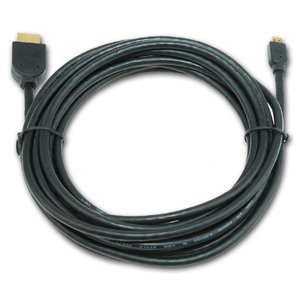 CABLEXPERT HDMI MALE TO MICRO D-MALE BLACK CABLE WITH GOLD-PLATED CONNECTORS 4.5M