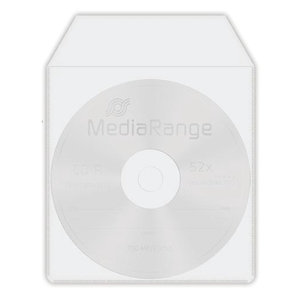 MEDIARANGE πλαστική θήκη CD/DVD με καπάκι, 50τμχ