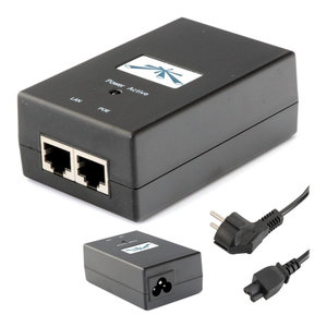 UBIQUITI PoE adapter POE-48 με power cable, 48VDC, 0.5A, 24W