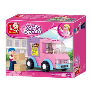 SLUBAN Τουβλάκια Girls Dream, Delivery Van M38-B0520, 102τμχ