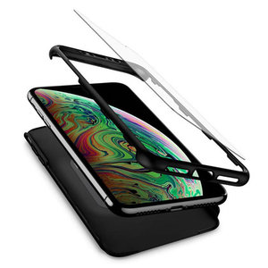 POWERTECH Θήκη Body 360° Tempered Glass, Huawei Y5 2019/Honor 8S, μαύρη