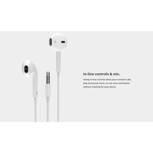 ROCKROSE earphones με μικρόφωνο Solo MC, 3.5mm, 1.2m, λευκά
