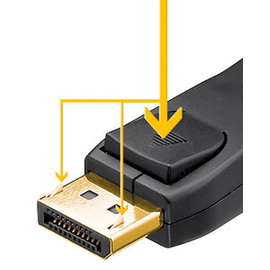GOOBAY καλώδιο DisplayPort σε DVI-D Dual-Link 51962, 3m, μαύρο