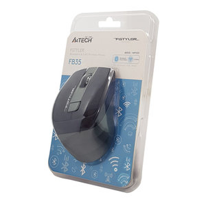 A4TECH ασύρματο ποντίκι Fstyler FG35, 2x Bluetooth & 2.4GHz, μαύρο