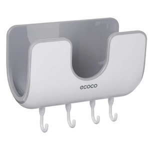 ECOCO βάση τοίχου για κουζίνα E1813, 20 x 9.5 x 12.5cm, λευκή-γκρι