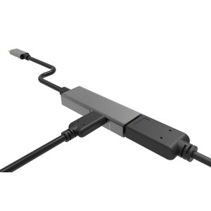 POWERTECH USB-C docking station PTH-055, HDMI & USB-C PD, 4K, γκρι