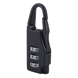 Λουκέτο ασφαλείας συνδυασμού ARHU-LOCK, με γάντζο, μεταλλικό, μαύρο