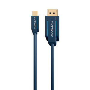 CLICKTRONIC καλώδιο DisplayPort σε DisplayPort Mini 70737, 1m, μπλε