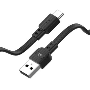 POWERTECH καλώδιο USB σε USB-C armor PTR-0101, 15W 3A, 1m, μαύρο