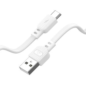 POWERTECH καλώδιο USB σε USB-C armor PTR-0102, 15W 3A, 1m, λευκό