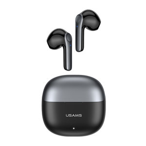 USAMS earphones με θήκη φόρτισης XH09, True Wireless, μαύρα