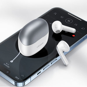USAMS earphones με θήκη φόρτισης XH09, True Wireless, μαύρα