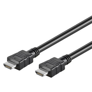 GOOBAY καλώδιο HDMI με Ethernet 58438, HDR, 10.2 Gbit/s, 4K, 0.5m, μαύρο