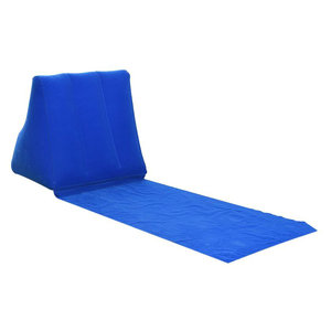 Αδιάβροχο χαλάκι παραλίας SUMM-0003 με φουσκωτό μαξιλάρι, μπλε