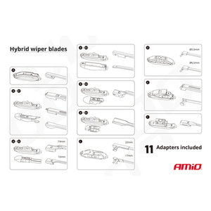 AMIO υαλοκαθαριστήρας Hybrid 02202, 15