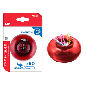 MP πολύχρωμοι συνδετήρες PA365 με κόκκινη μαγνητική βάση, 50τμχ