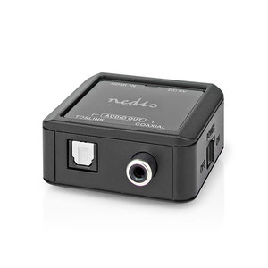 NEDIS ACON3425AT DIGITAL AUDIO CONVERTER 1-WAY IN:DC POWER/HDMI OUT:1xCOAX AUDIO/1xTOSLINK FEMALE