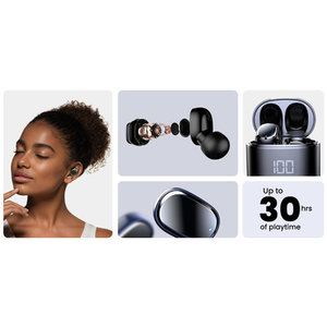 HIFUTURE earphones με θήκη φόρτισης OlymBuds 2, True Wireless, μαύρα