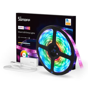 SONOFF smart LED καλωδιοταινία L3 Pro, RGBIC, αδιάβροχη, Wi-Fi & BT, 5m