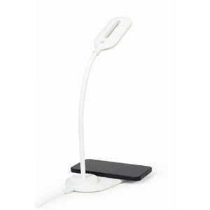 GEMBIRD DESK LAMP WITH WIRELESS CHARGER WHITE