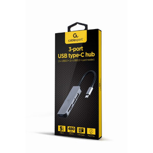 CABLEXPERT USB TYPE-C 3PORT USB HUB WITH CARD READER
